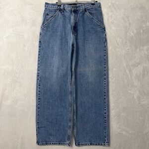 Vtg Y2K Levi's Silvertab Stovepipe Jeans Baggy Men's Sz 31x30 (fits 31x28)